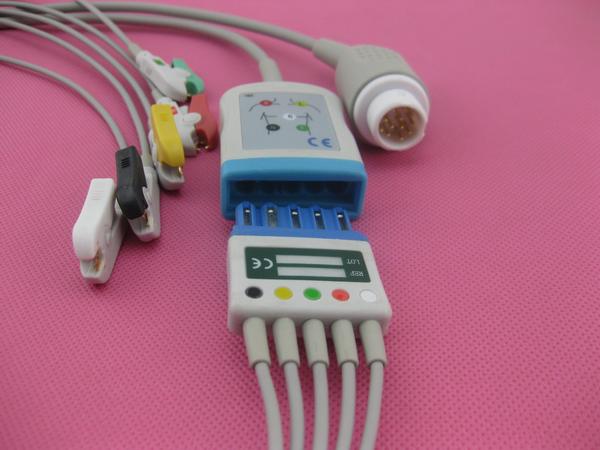 Philips compatible ECG monitor cable