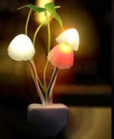 mushroom light,colorful optically controlled night light,