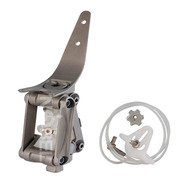 Modular prosthetic knee joints for knee disarticulation