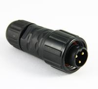 Standard series 3pin male plug with pin field installable(screw type) waterproof connector