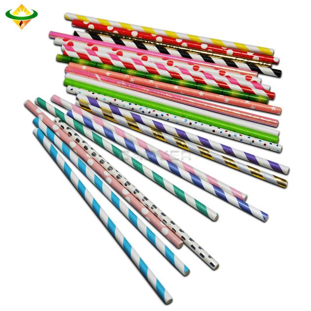 Pointed and Flexible Paper Drinking Straws