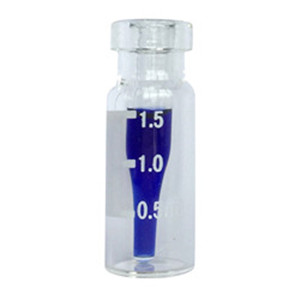crimp top vial with inserts and write on spot