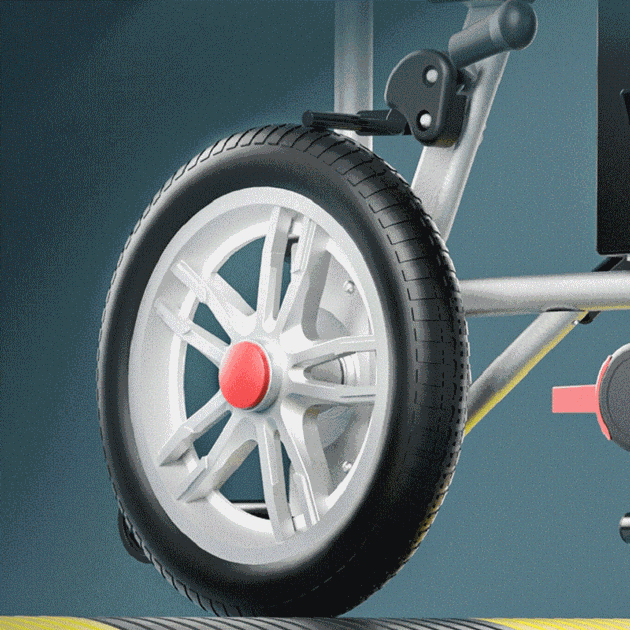 Lightweight Electric Folding Wheelchair