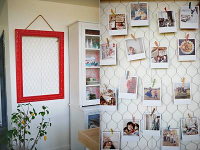 Chicken Wire Mesh Is Attached Onto