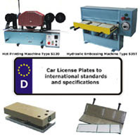 Hot Stamping Systems for Production of Car License Plates / Blank Number Plates