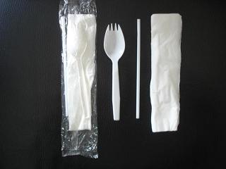 cutlery and straw