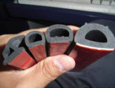 Rubber door weatherstrip 
