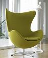 Egg chair/swan chair/ Arne Jacobsen design/metal furniture