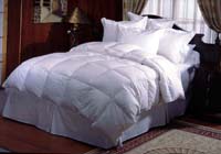 down feather or polyester fiber filled bedding products