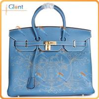 Hermes Togo Leather Birkin 35CM Bag Medium Blue 1041