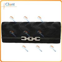 Fashion evening bag with silver bucklesEBF005