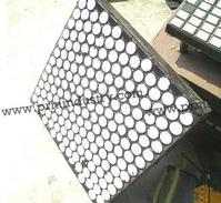 rubber ceramic moulded wear plate