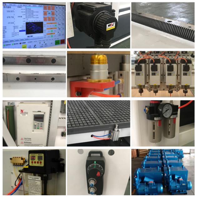 3 Axis Four Spindles Automatic 3d