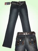 Man and lady jeans