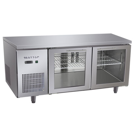 Glass Door Under Counter Refrigerator