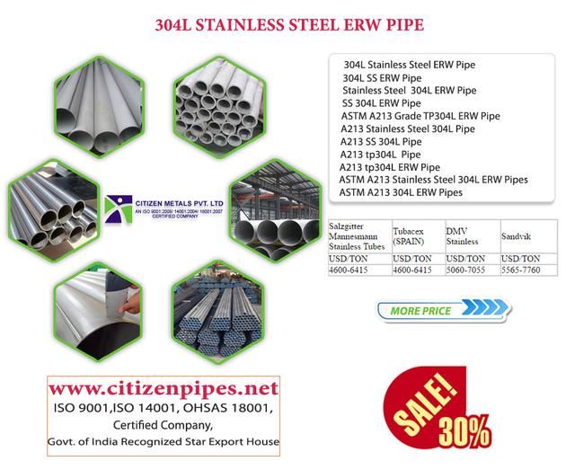 304L stainless steel ERW pipe