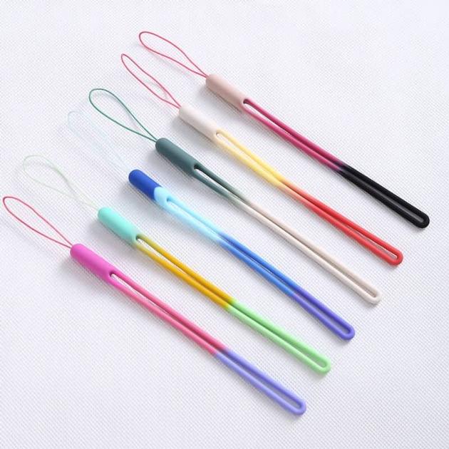 Rainbow Short Silicone Phone Wrist Strap Hand Lanyard | SKU：IL-CE-IP-MPS21072601