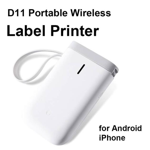 D11 Portable No Need Ink Bluetooth Wireless USB Rechargeable Thermal Label Printer | SKU：IL-CE-LP-LP