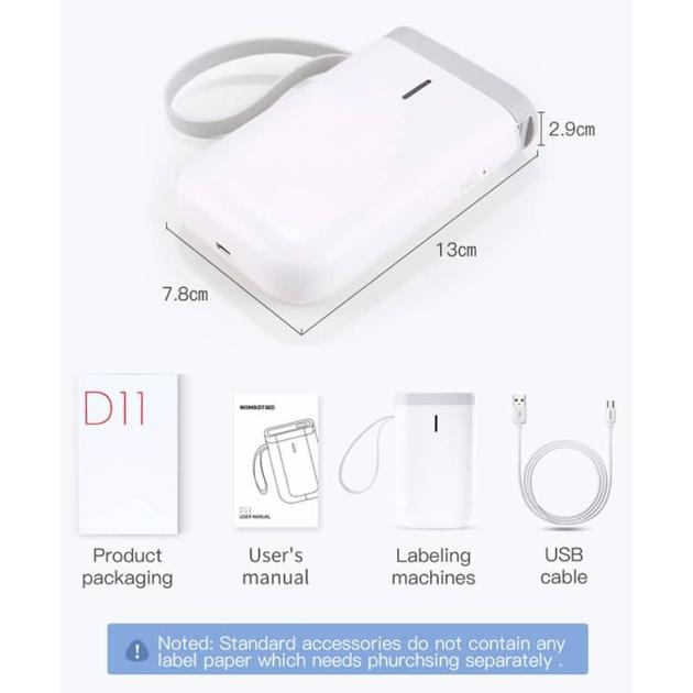 D11 Portable No Need Ink Bluetooth