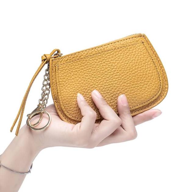 Ladies Girls Genuine Leather Short Money Bag Coin Purse | SKU：IL-SO-LB-CP21060201