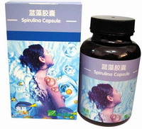 Spirulina (blue-green algae) capsule