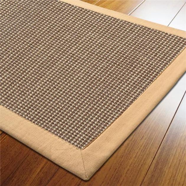natural sisal area carpet with beige cotton bind edge,sisal rug