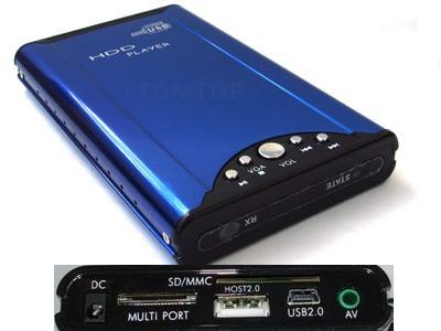 2.5 DivX HDD Player Support SD/MMC and HOST function with low price for you