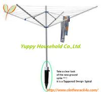 50m umbrella shape rotary airer with ABS ground spike