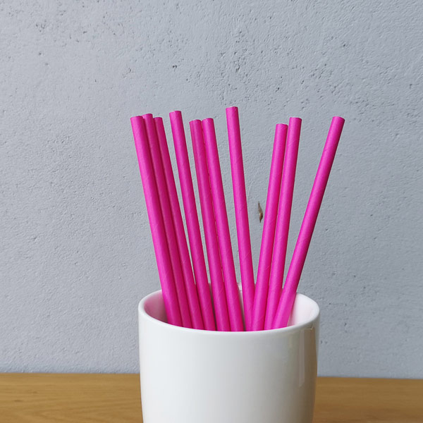 Custom Purple Paper Straws