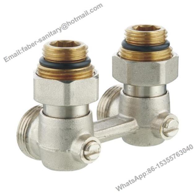 Straight Brass H Radiator Valve