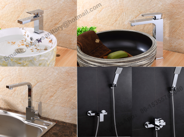 single handle square basin water faucet square kitchen faucet mixer tap