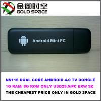 NS115 dual coare RAM1G/8G android 4.1 tv dongle