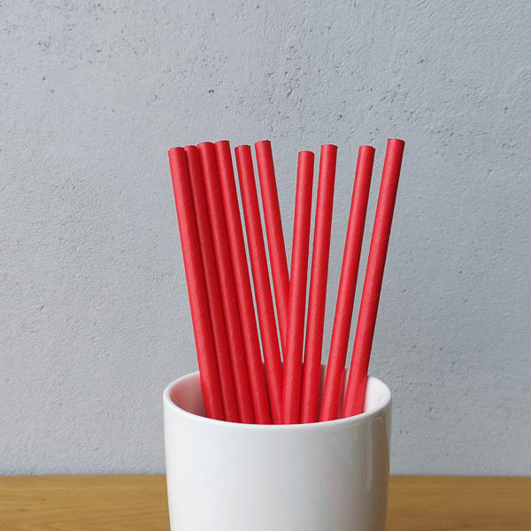 Custom Red Paper Straws