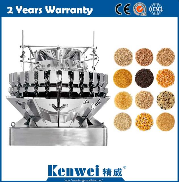 Multi-functional Mini 32 Heads Mixing Multihead Weigher Machine For Seeds Beans