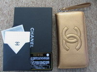 Sell replica Chanel Wallet 32924 Golden colour lambskin material