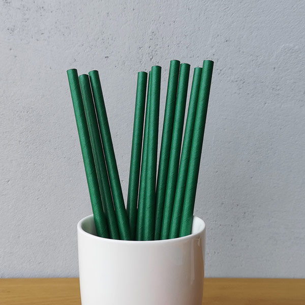 Custom Starbucks Green Paper Straws