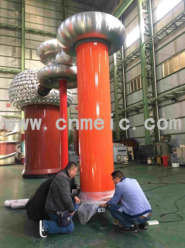  SF6 reference Capacitor - 400kV 50pF compressed gas standard capacitor