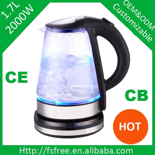 Home appliance glass kettle for mik/tea 