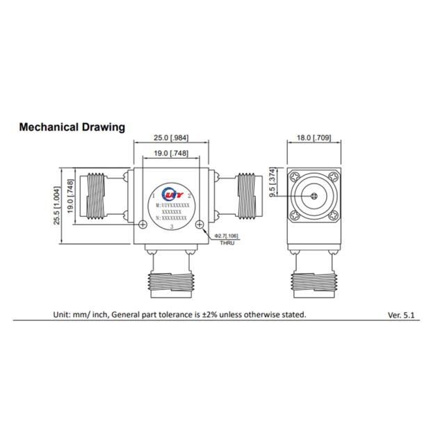 C Band RF Coaxial Circulator 4