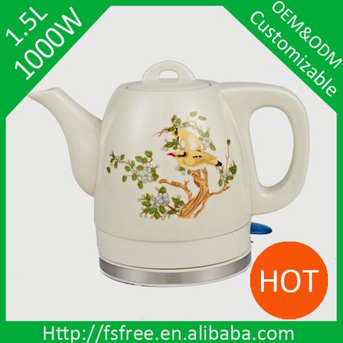 Ceramic kettle in electric kettle 1.0L