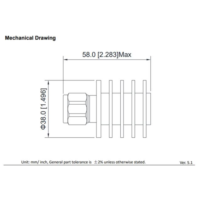DC 18GHz RF Coaxial Termination Dummy