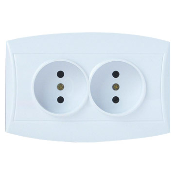 Double Socket without Earthing
