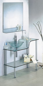 glass washbasin