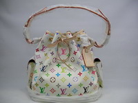 replica Louis Vuitton Monogram Multicolore Petite Noe - White M42229