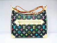 replica Louis Vuitton Black Murakami Bologne bag M92638