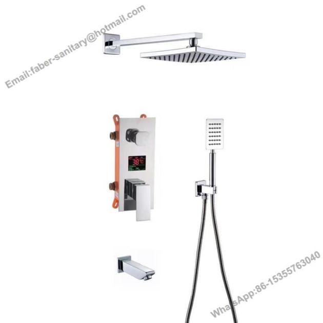 In Wall Shower Mixer With LED