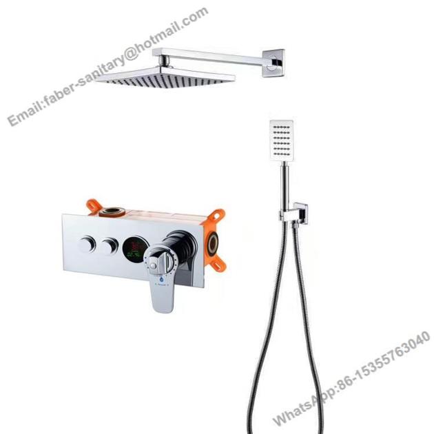 In Wall Shower Mixer With LED