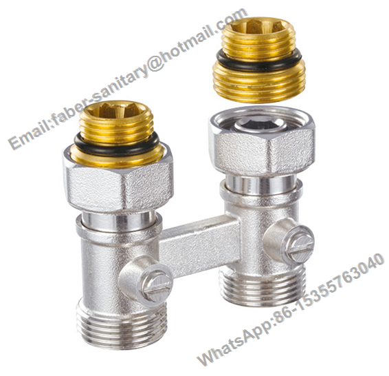 Straight Brass H Radiator Valve