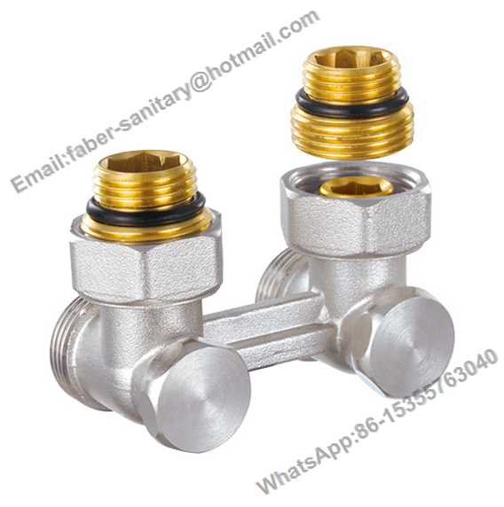 Straight Brass H Radiator Valve