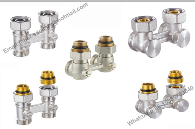 Straight brass H Radiator Valve